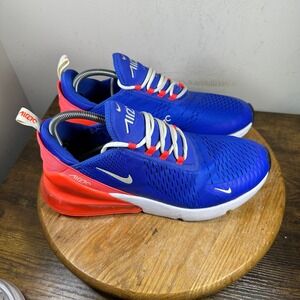 Nike Air Max 270 Men's Blue Orange Athletic Shoes Size 11.5 DM8315-400